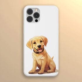 Sárga labrador mintás telefontok