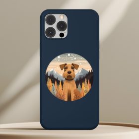 Airedale terrieres telefontok sötétkék színben