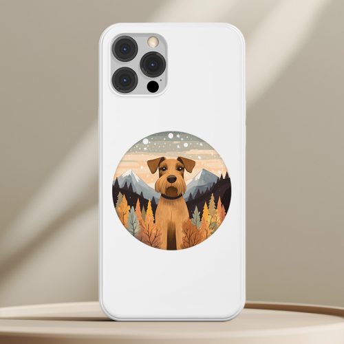 Airedale terrieres telefontok fehér színben