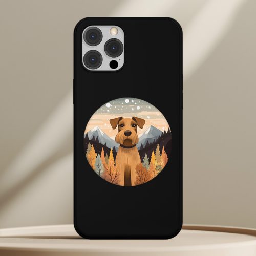 Airedale terrieres telefontok fekete színben