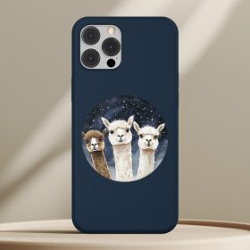 Alpakás telefontok sötétkék színben