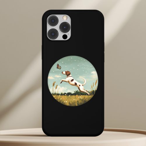 Angol pointeres telefontok fekete színben