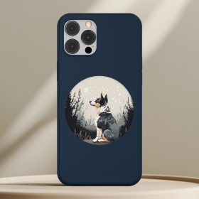 Ausztrál pásztorkutyás telefontok sötétkék színben