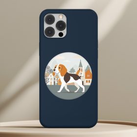 Beagleös telefontok sötétkék színben