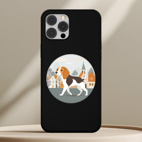 Beagleös telefontok fekete színben