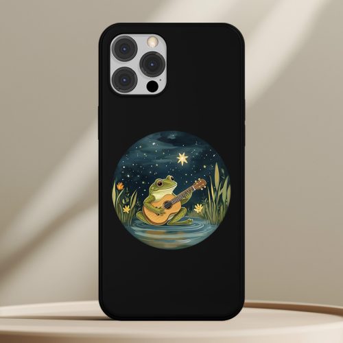 Békás telefontok fekete színben