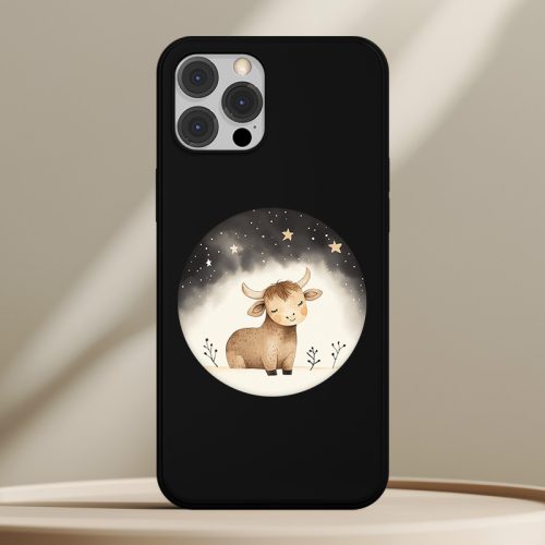 Bikás telefontok fekete színben