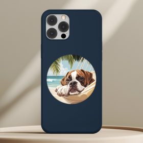 Boxeres telefontok sötétkék színben