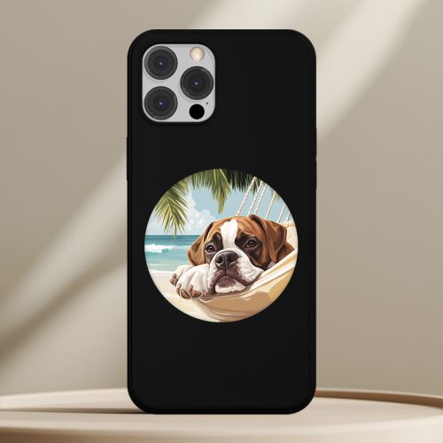 Boxeres telefontok fekete színben