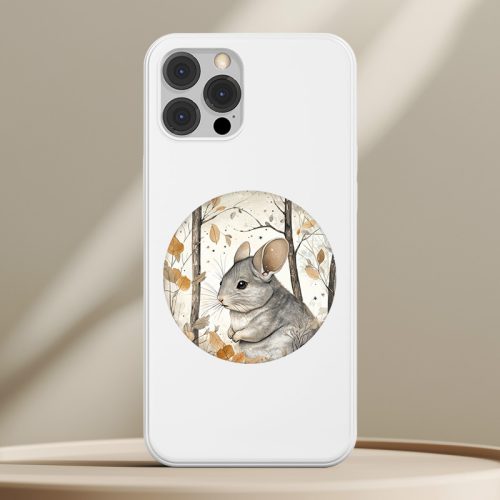 Csincsillás telefontok fehér színben