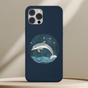 Delfines telefontok sötétkék színben
