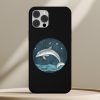 Delfines telefontok fekete színben