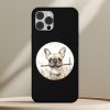 Francia bulldogos telefontok fekete színben