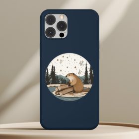 Hódos telefontok sötétkék színben