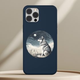 Huskys telefontok sötétkék színben