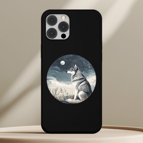 Huskys telefontok fekete színben