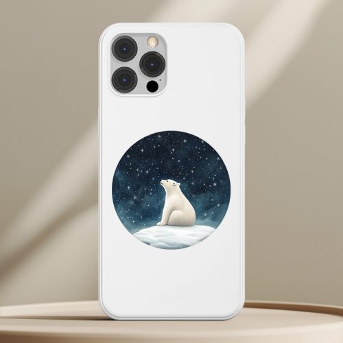 Jegesmedvés telefontok fehér színben