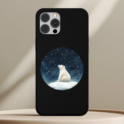 Jegesmedvés telefontok fekete színben