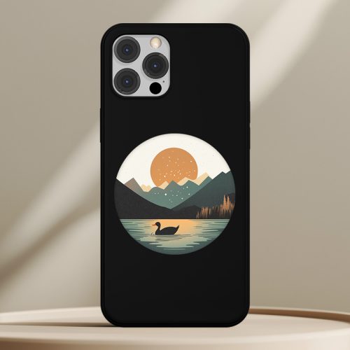 Kacsás telefontok fekete színben