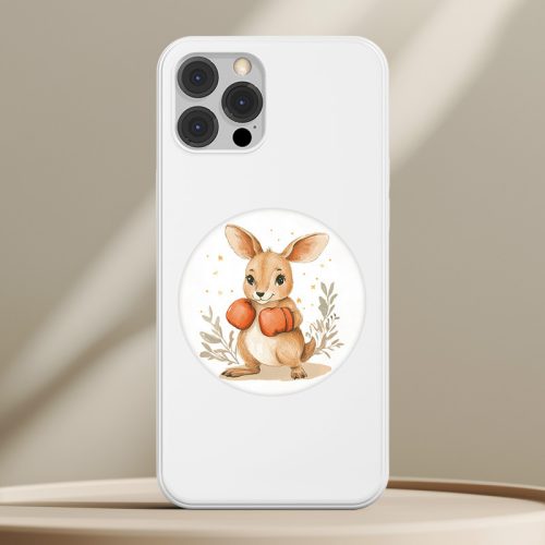 Kengurus telefontok fehér színben