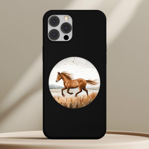 Lovas telefontok fekete színben