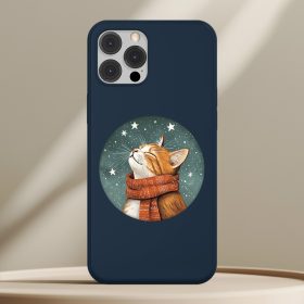 Cicás telefontok sötétkék színben