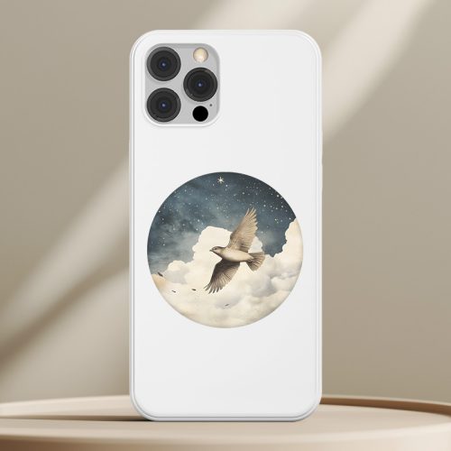 Madaras telefontok fehér színben