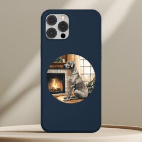 Német dogos telefontok sötétkék színben