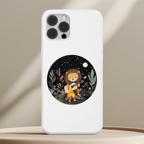 Oroszlános telefontok fehér színben