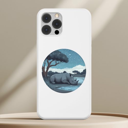 Orrszarvús telefontok fehér színben