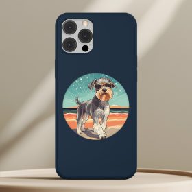 Schnauzeres telefontok sötétkék színben