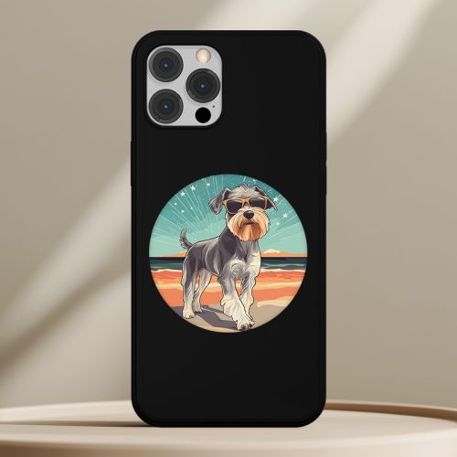 Schnauzeres telefontok fekete színben