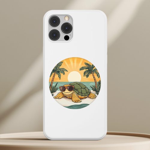 Teknősös telefontok fehér színben