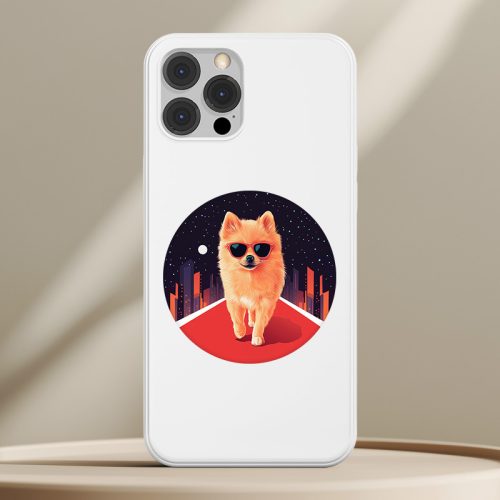 Törpespicces telefontok fehér színben