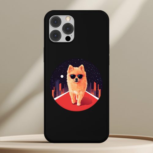 Törpespicces telefontok fekete színben