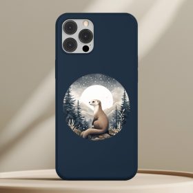 Vadászgörényes telefontok sötétkék színben