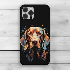 Magyar vizslás telefontok fekete színben